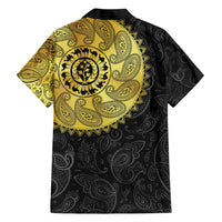 Eritrea Family Matching Short Sleeve Bodycon Dress and Hawaiian Shirt African Tribal Mix Paisley Pattern