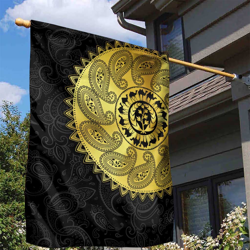 Eritrea Garden Flag African Tribal Mix Paisley Pattern