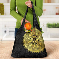 Eritrea Grocery Bag African Tribal Mix Paisley Pattern