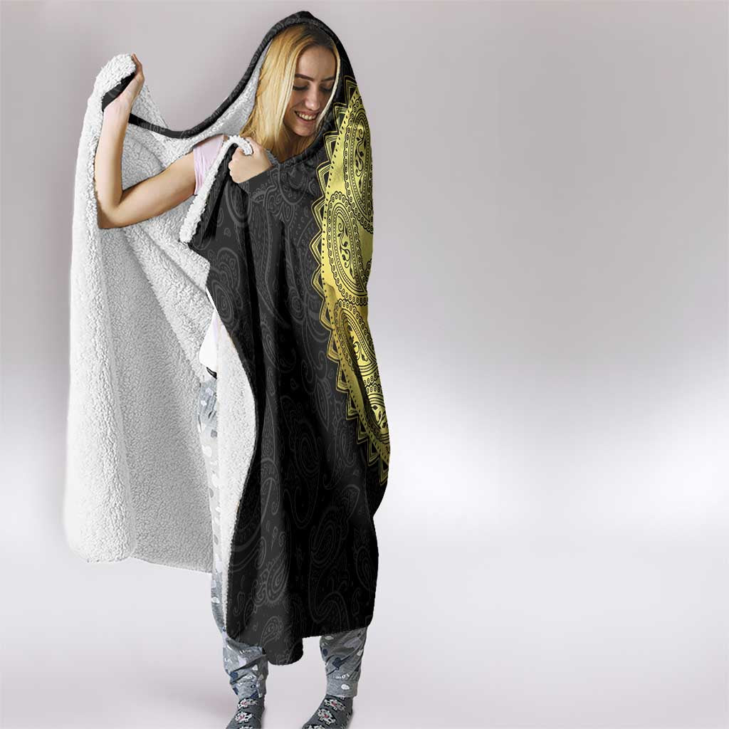Eritrea Hooded Blanket African Tribal Mix Paisley Pattern