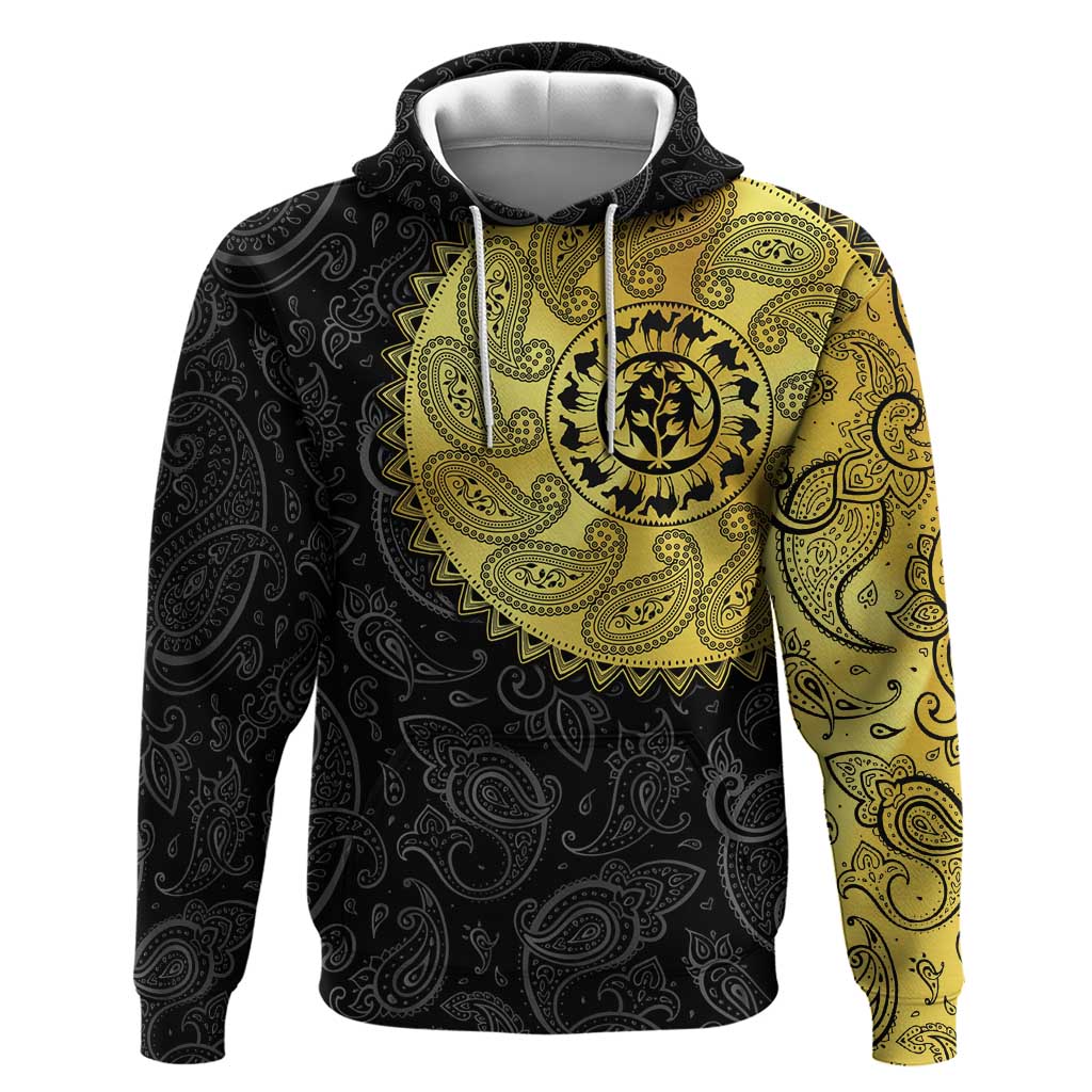 Eritrea Hoodie African Tribal Mix Paisley Pattern