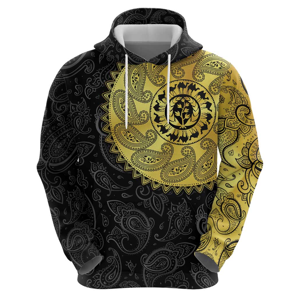 Eritrea Hoodie African Tribal Mix Paisley Pattern