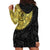 Eritrea Hoodie Dress African Tribal Mix Paisley Pattern
