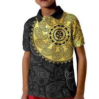 Eritrea Kid Polo Shirt African Tribal Mix Paisley Pattern
