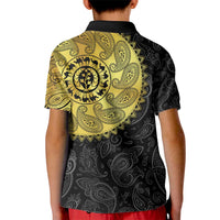 Eritrea Kid Polo Shirt African Tribal Mix Paisley Pattern