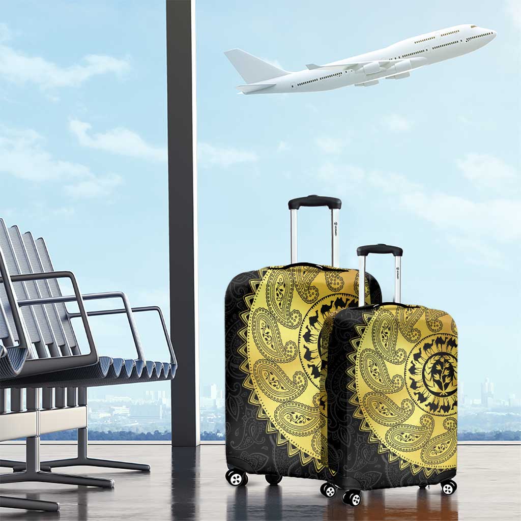 Eritrea Luggage Cover African Tribal Mix Paisley Pattern