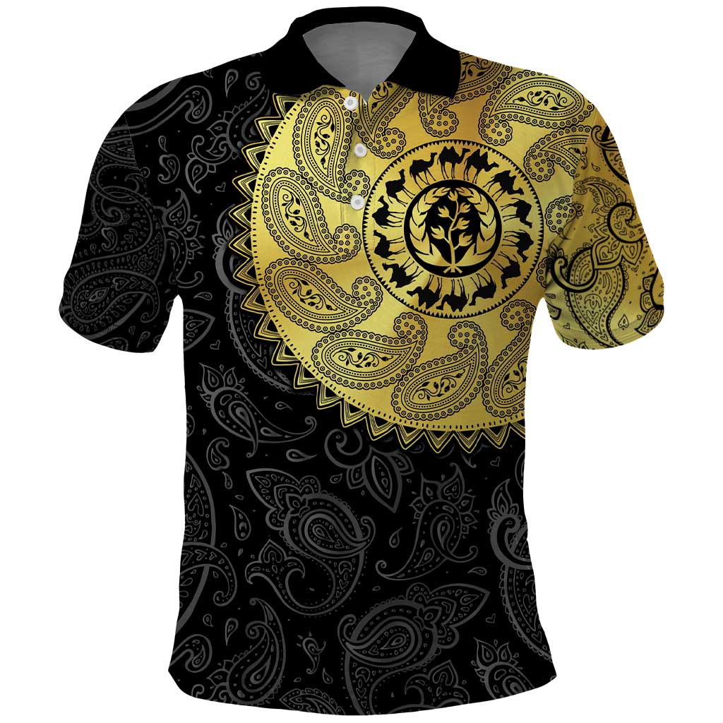 Eritrea Polo Shirt African Tribal Mix Paisley Pattern