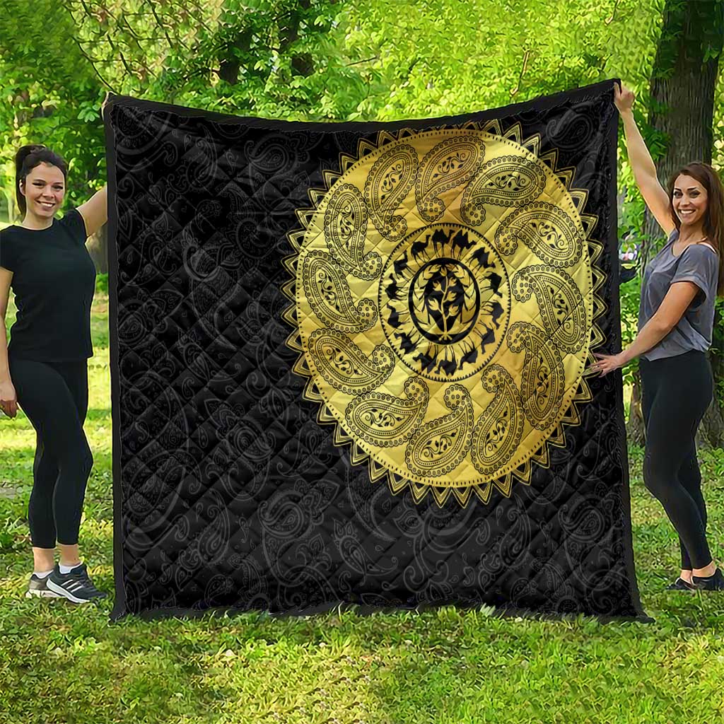 Eritrea Quilt African Tribal Mix Paisley Pattern