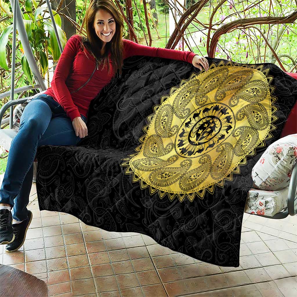 Eritrea Quilt African Tribal Mix Paisley Pattern