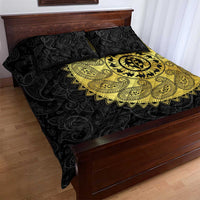 Eritrea Quilt Bed Set African Tribal Mix Paisley Pattern