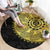 Eritrea Round Carpet African Tribal Mix Paisley Pattern