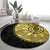Eritrea Round Carpet African Tribal Mix Paisley Pattern