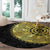 Eritrea Round Carpet African Tribal Mix Paisley Pattern