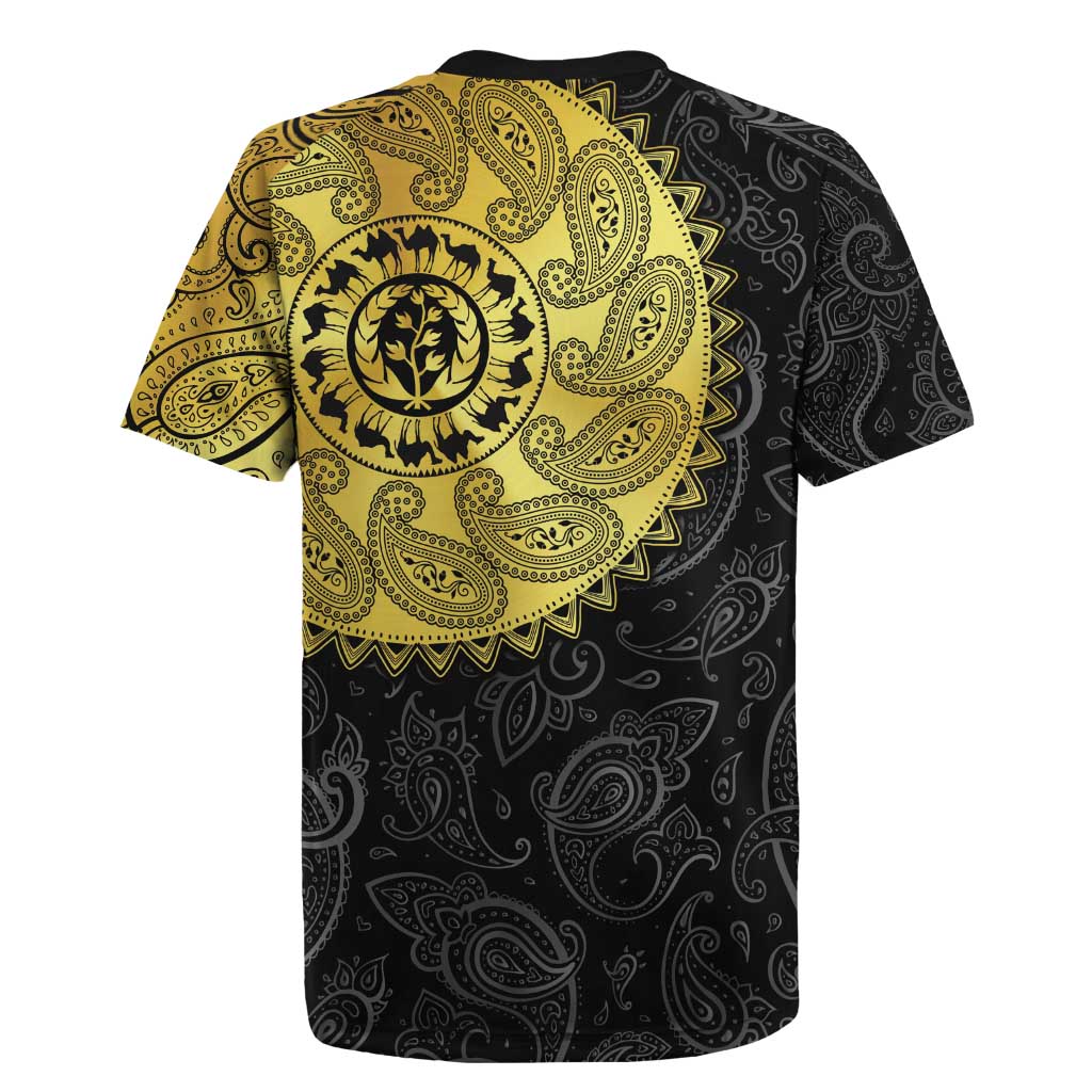Eritrea Rugby Jersey African Tribal Mix Paisley Pattern