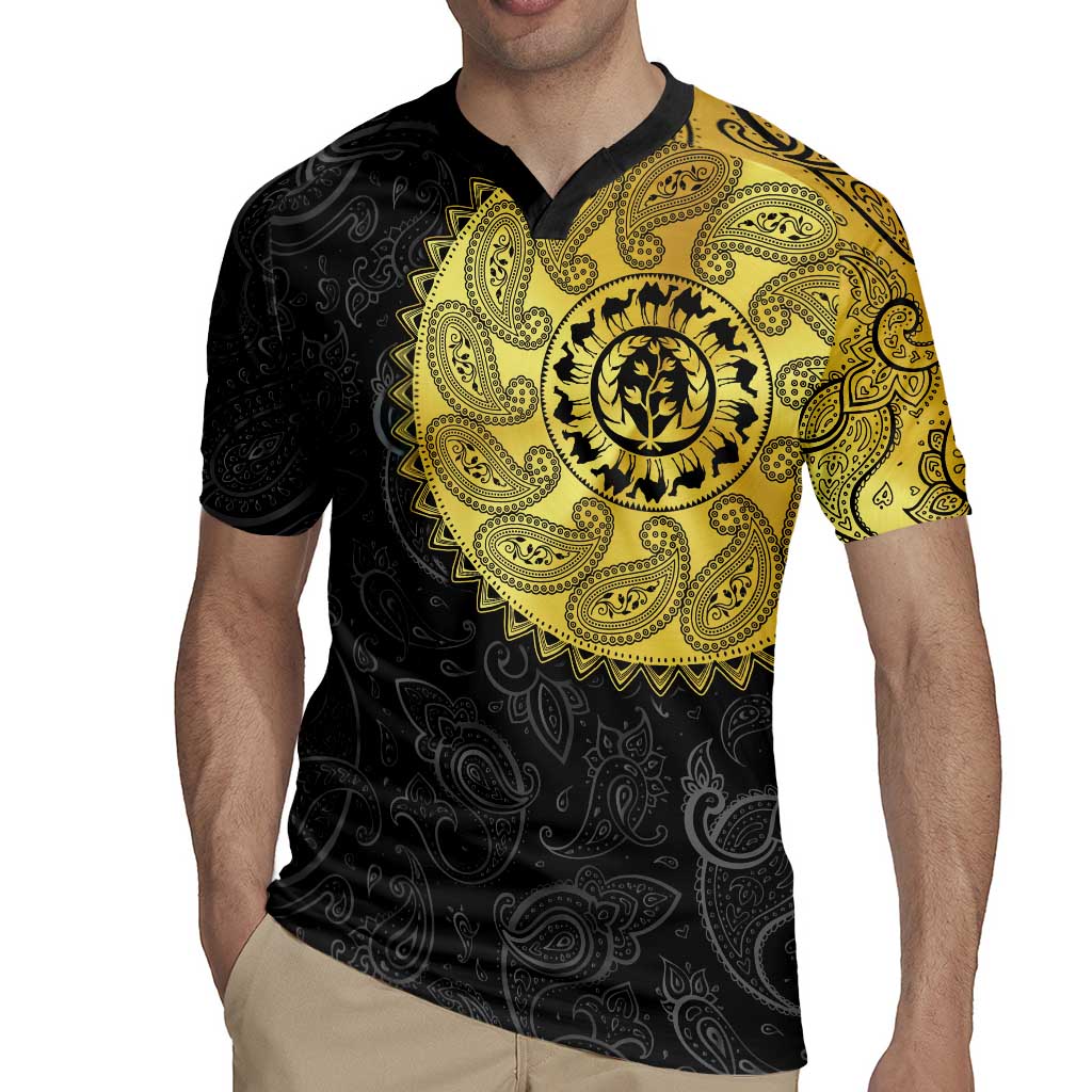 Eritrea Rugby Jersey African Tribal Mix Paisley Pattern