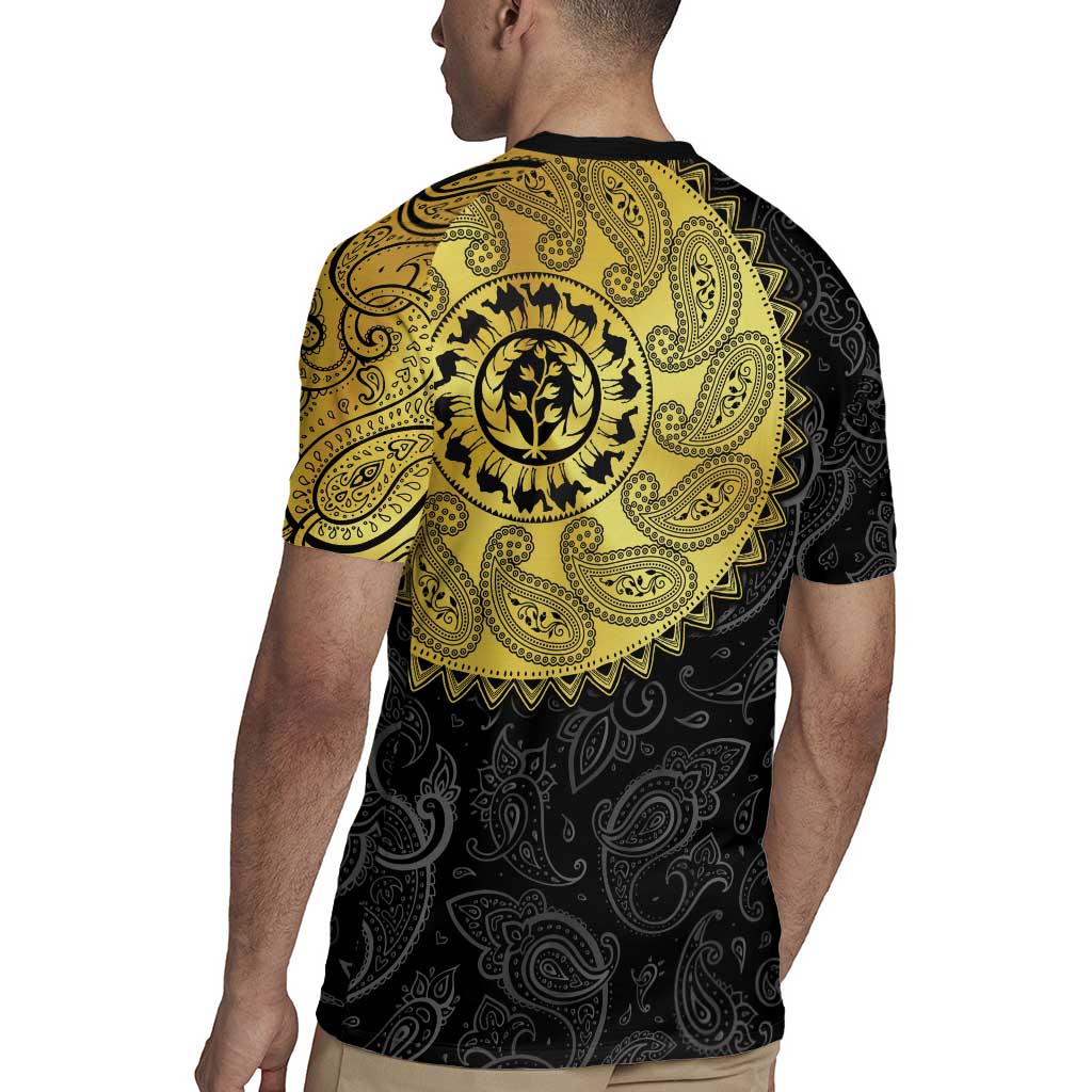 Eritrea Rugby Jersey African Tribal Mix Paisley Pattern