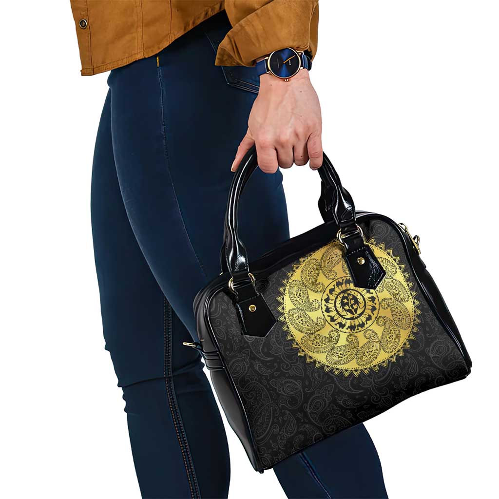 Eritrea Shoulder Handbag African Tribal Mix Paisley Pattern