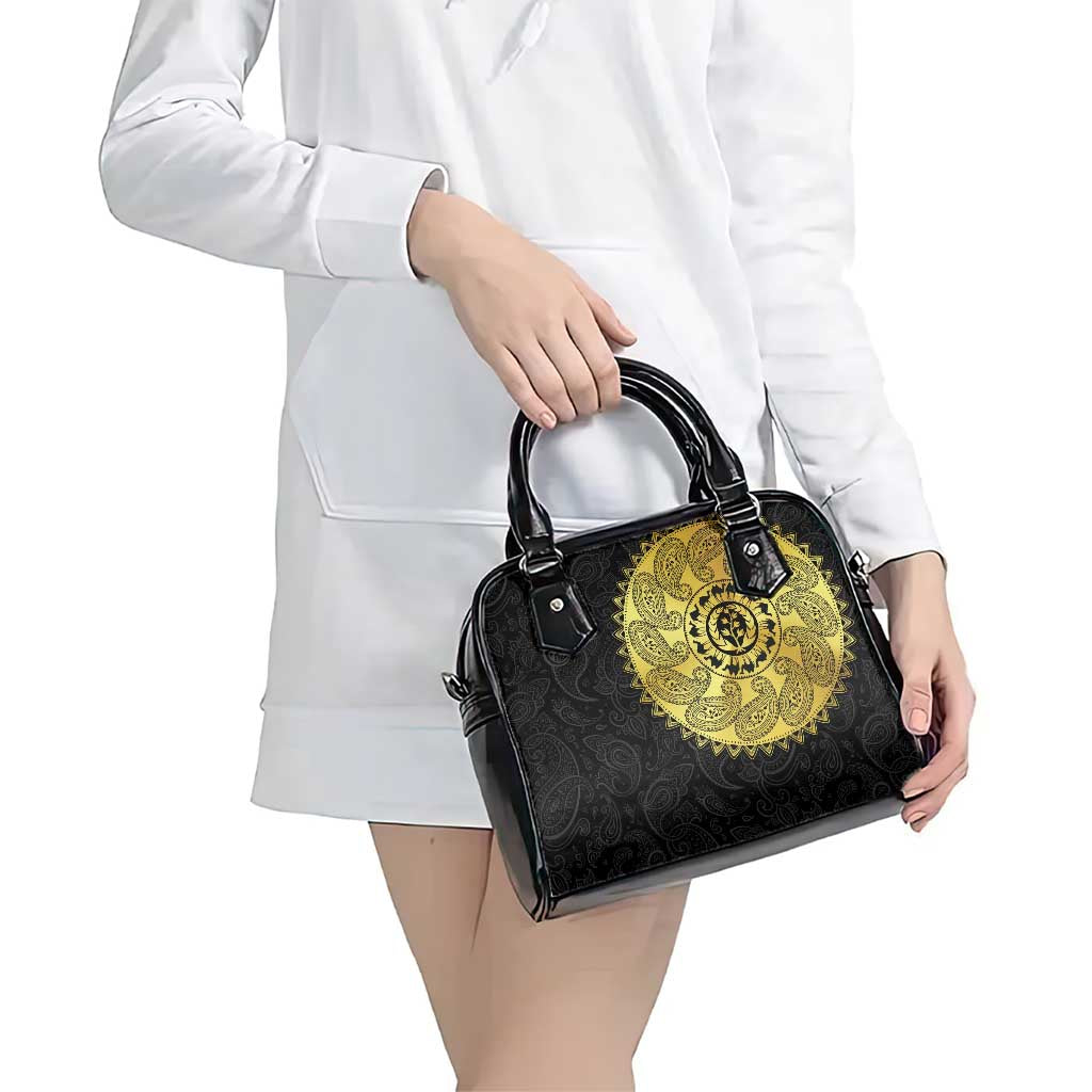 Eritrea Shoulder Handbag African Tribal Mix Paisley Pattern