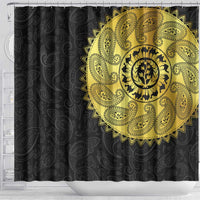 Eritrea Shower Curtain African Tribal Mix Paisley Pattern
