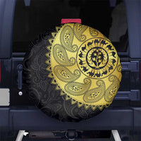 Eritrea Spare Tire Cover African Tribal Mix Paisley Pattern