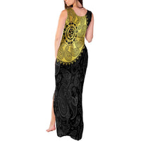 Eritrea Tank Maxi Dress African Tribal Mix Paisley Pattern