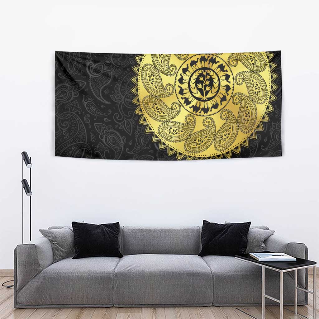 Eritrea Tapestry African Tribal Mix Paisley Pattern