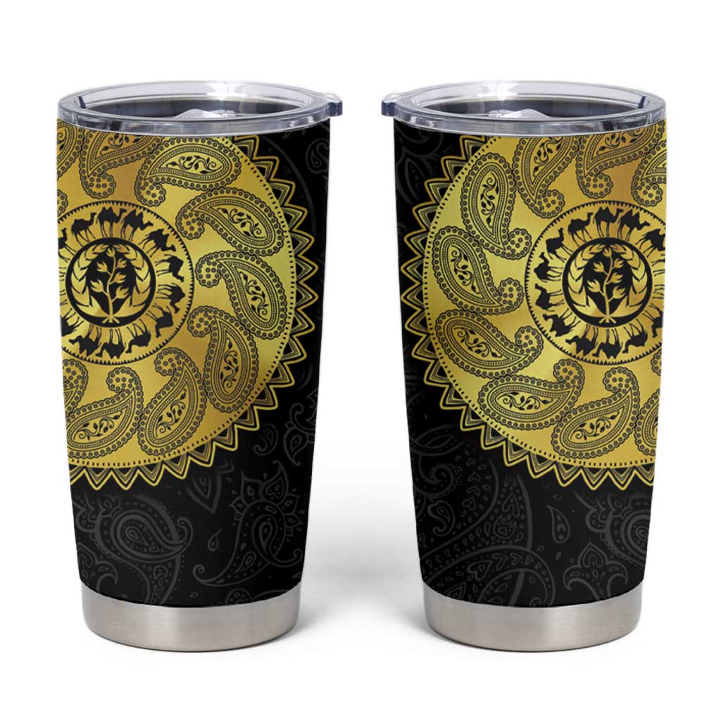 Eritrea Tumbler Cup African Tribal Mix Paisley Pattern