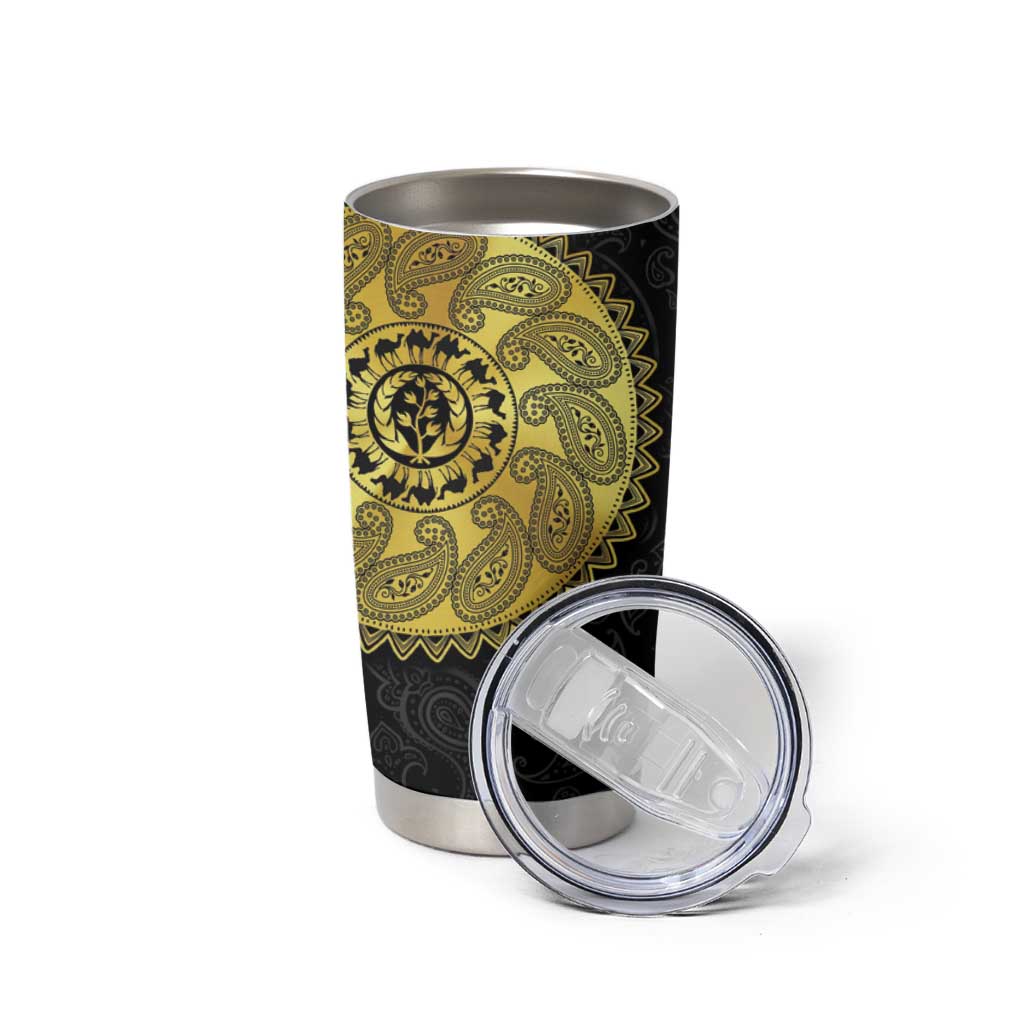 Eritrea Tumbler Cup African Tribal Mix Paisley Pattern