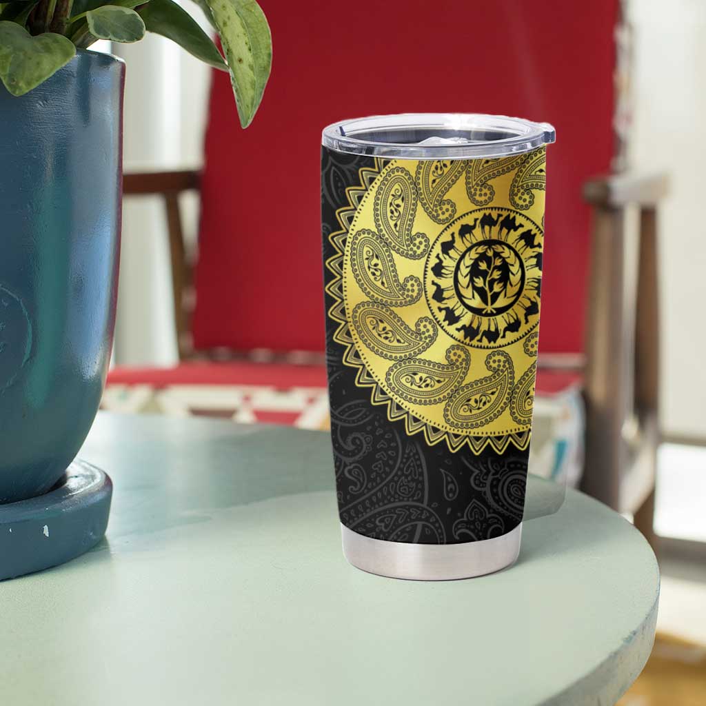 Eritrea Tumbler Cup African Tribal Mix Paisley Pattern