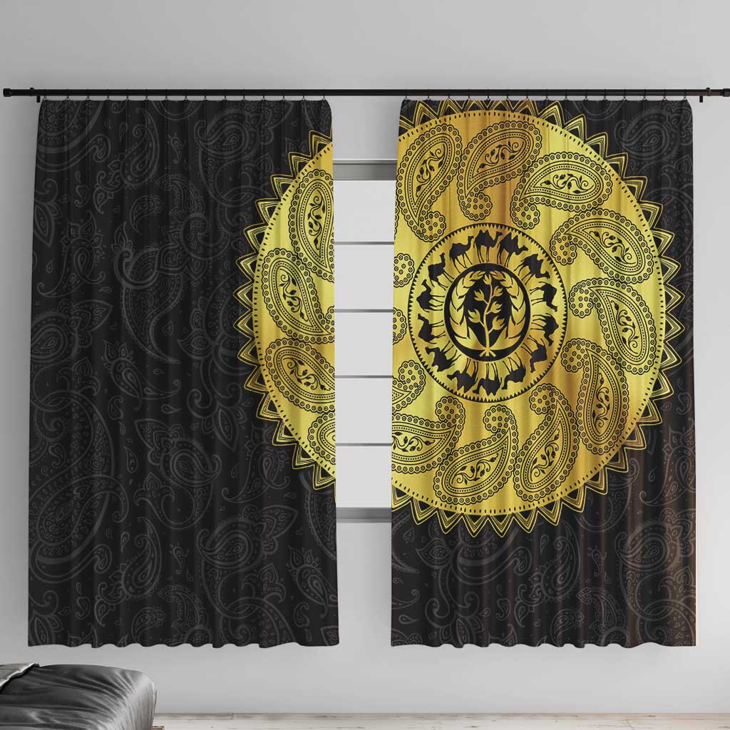 Eritrea Window Curtain African Tribal Mix Paisley Pattern