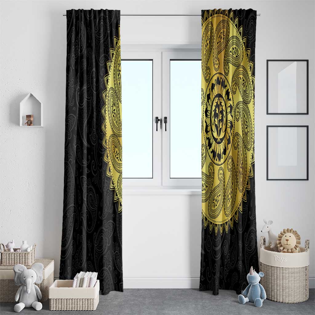 Eritrea Window Curtain African Tribal Mix Paisley Pattern