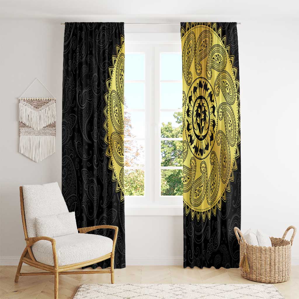 Eritrea Window Curtain African Tribal Mix Paisley Pattern