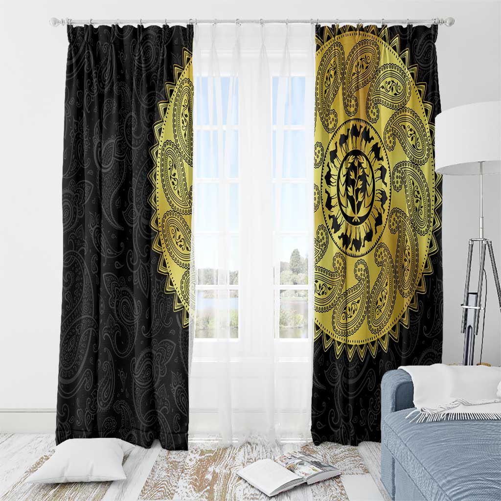 Eritrea Window Curtain African Tribal Mix Paisley Pattern