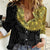 Eritrea Women Casual Shirt African Tribal Mix Paisley Pattern
