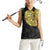 Eritrea Women Sleeveless Polo Shirt African Tribal Mix Paisley Pattern