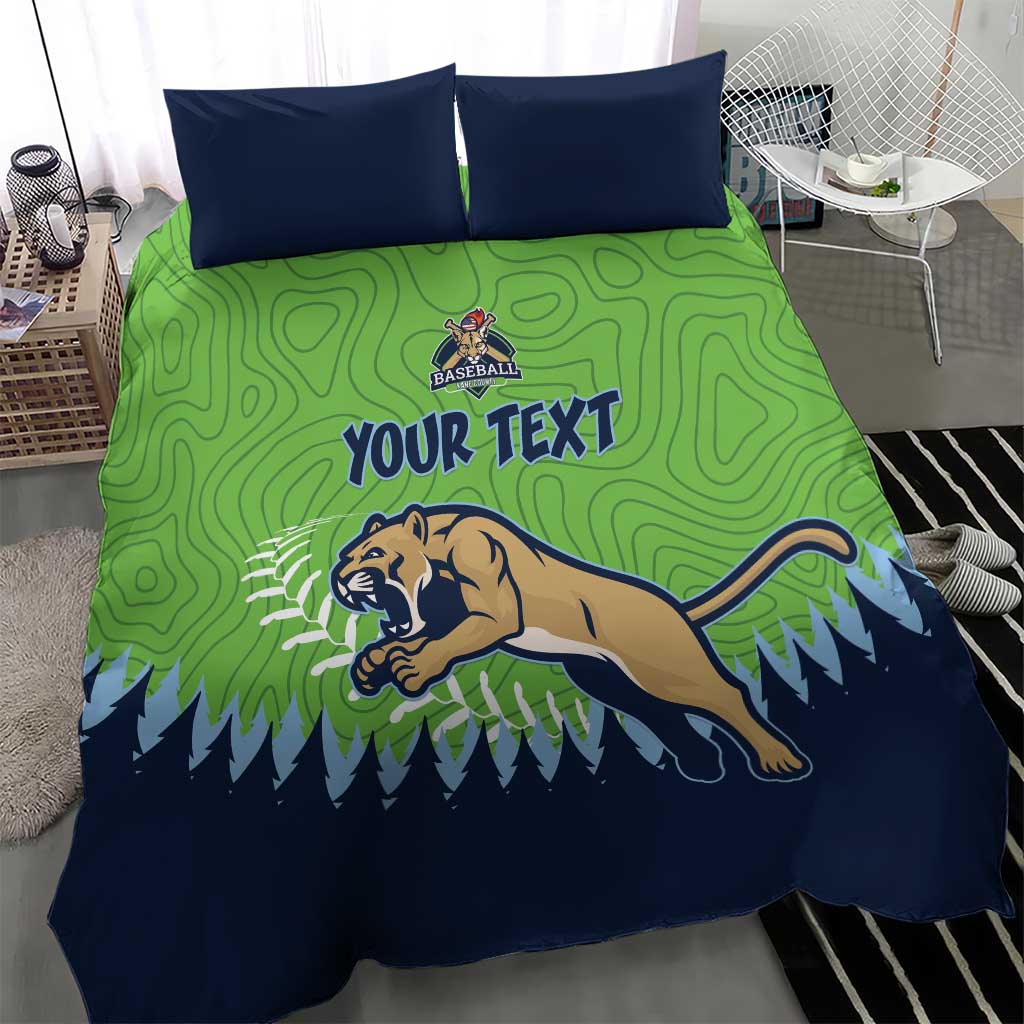 Kane County 2025 Baseball Custom Bedding Set Cougar Fight Cougar Win