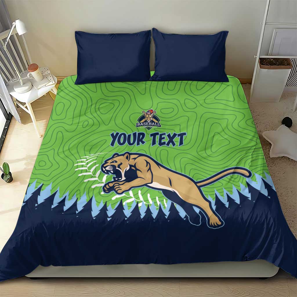 Kane County 2025 Baseball Custom Bedding Set Cougar Fight Cougar Win