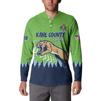 Kane County 2025 Baseball Custom Button Sweatshirt Cougar Fight Cougar Win