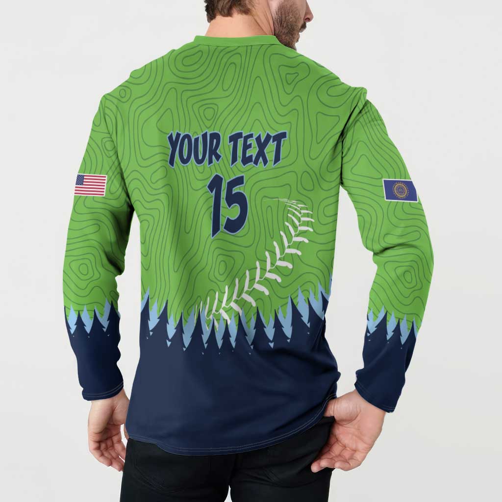 Kane County 2025 Baseball Custom Button Sweatshirt Cougar Fight Cougar Win