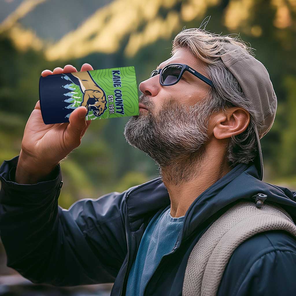 Kane County 2025 Baseball Custom 4 in 1 Can Cooler Tumbler Cougar Fight Cougar Win