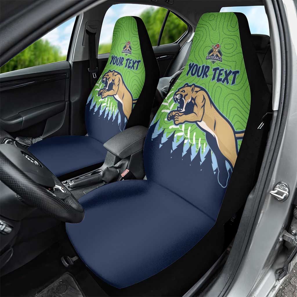 Kane County 2025 Baseball Custom Car Seat Cover Cougar Fight Cougar Win