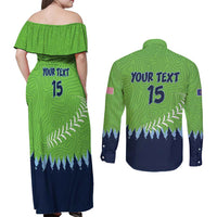 Kane County 2025 Baseball Custom Couples Matching Off Shoulder Maxi Dress and Long Sleeve Button Shirt Cougar Fight Cougar Win