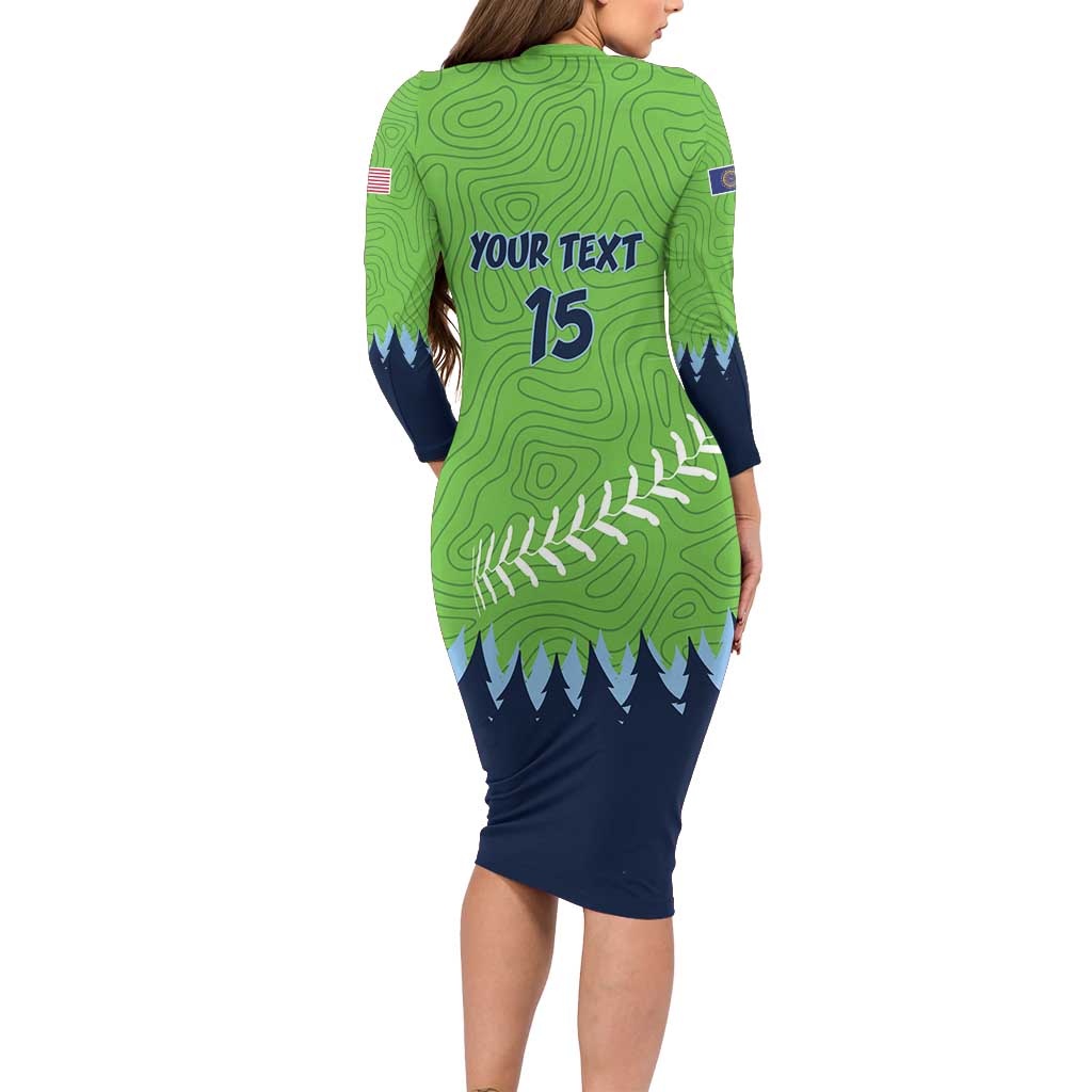 Kane County 2025 Baseball Custom Family Matching Long Sleeve Bodycon Dress and Hawaiian Shirt Cougar Fight Cougar Win
