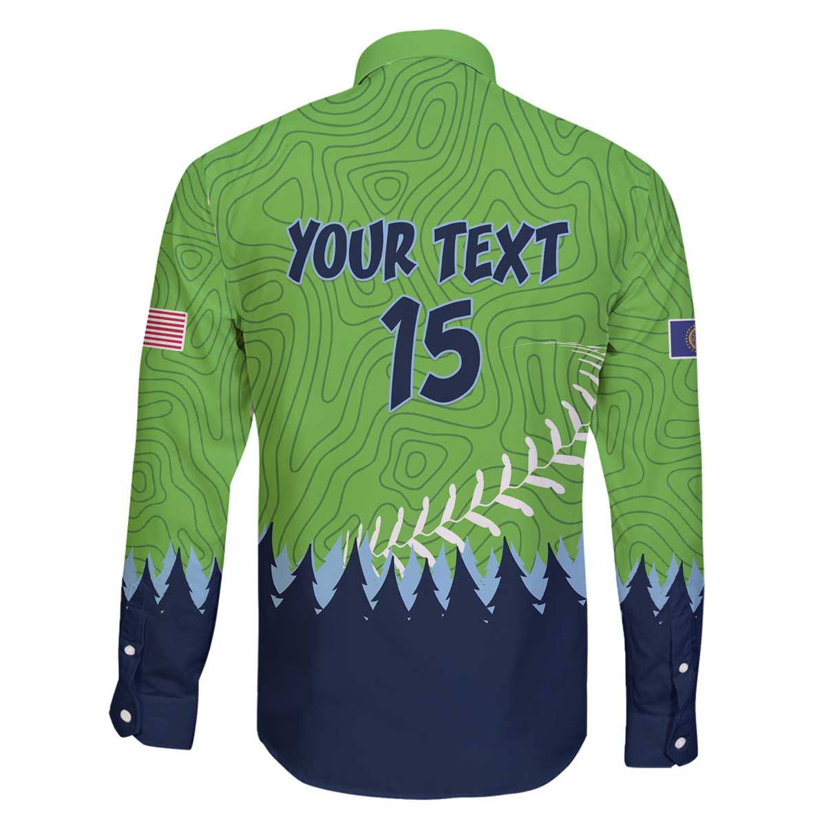 Kane County 2025 Baseball Custom Family Matching Off The Shoulder Long Sleeve Dress and Hawaiian Shirt Cougar Fight Cougar Win