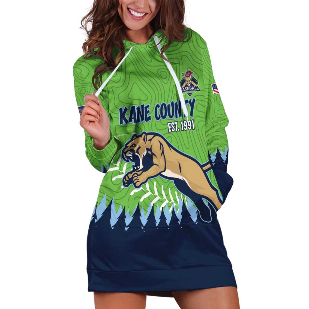 Kane County 2025 Baseball Custom Hoodie Dress Cougar Fight Cougar Win