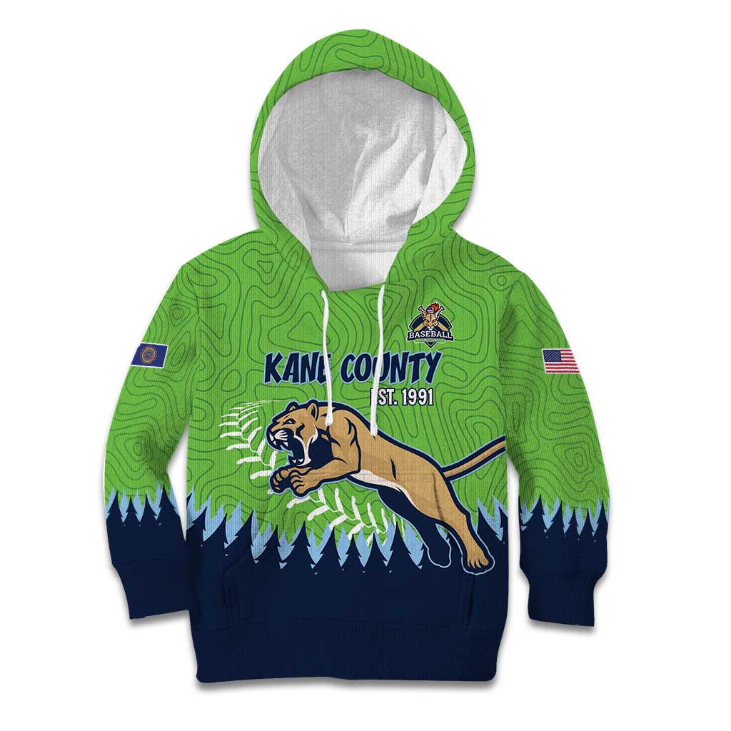 Kane County 2025 Baseball Custom Kid Hoodie Cougar Fight Cougar Win