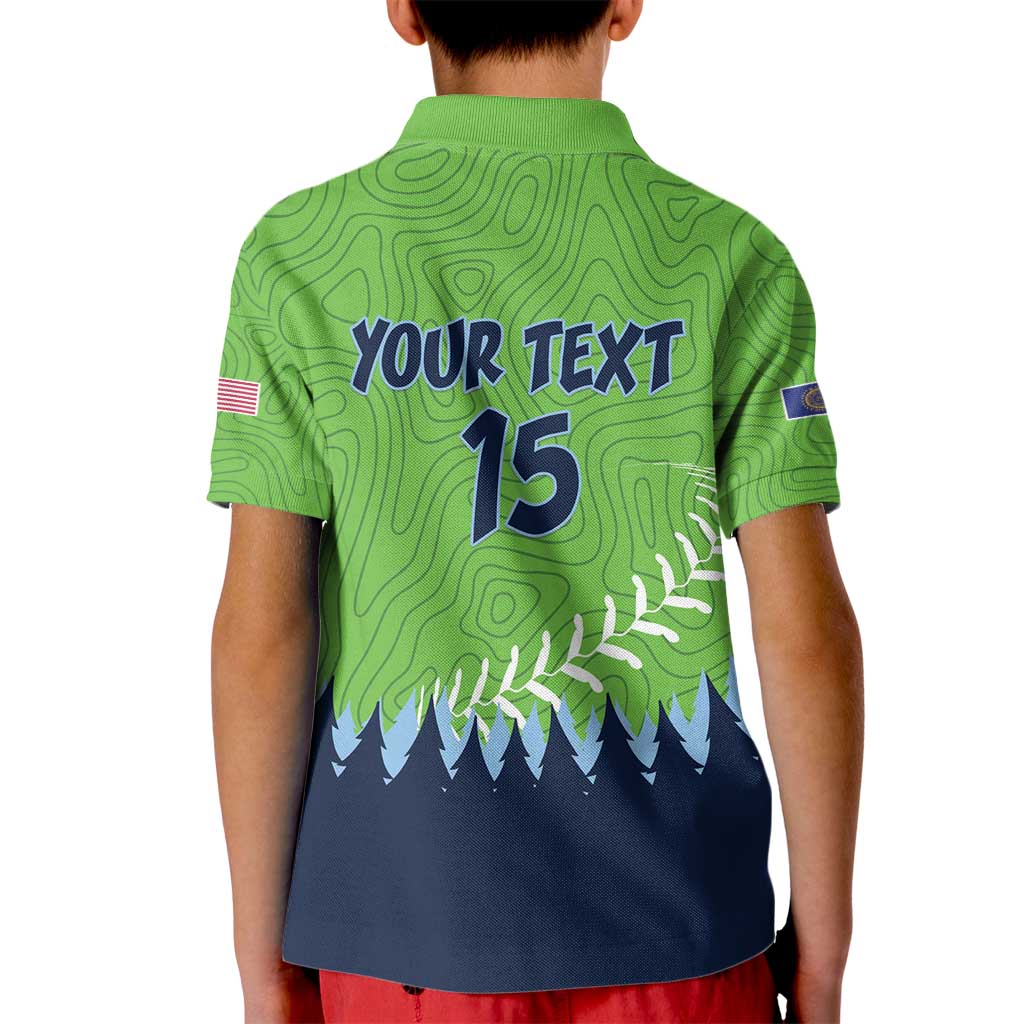 Kane County 2025 Baseball Custom Kid Polo Shirt Cougar Fight Cougar Win