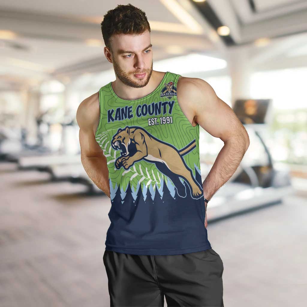 Kane County 2025 Baseball Custom Men Tank Top Cougar Fight Cougar Win