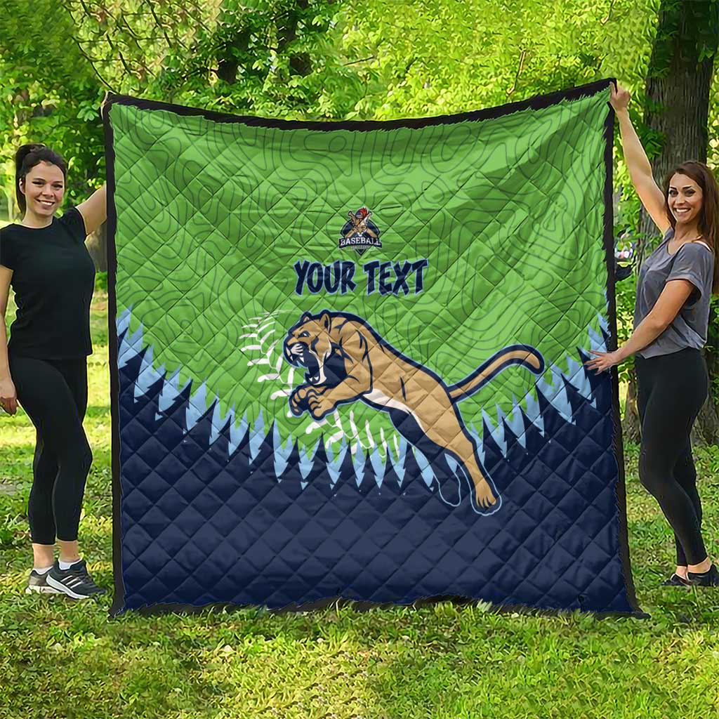 Kane County 2025 Baseball Custom Quilt Cougar Fight Cougar Win
