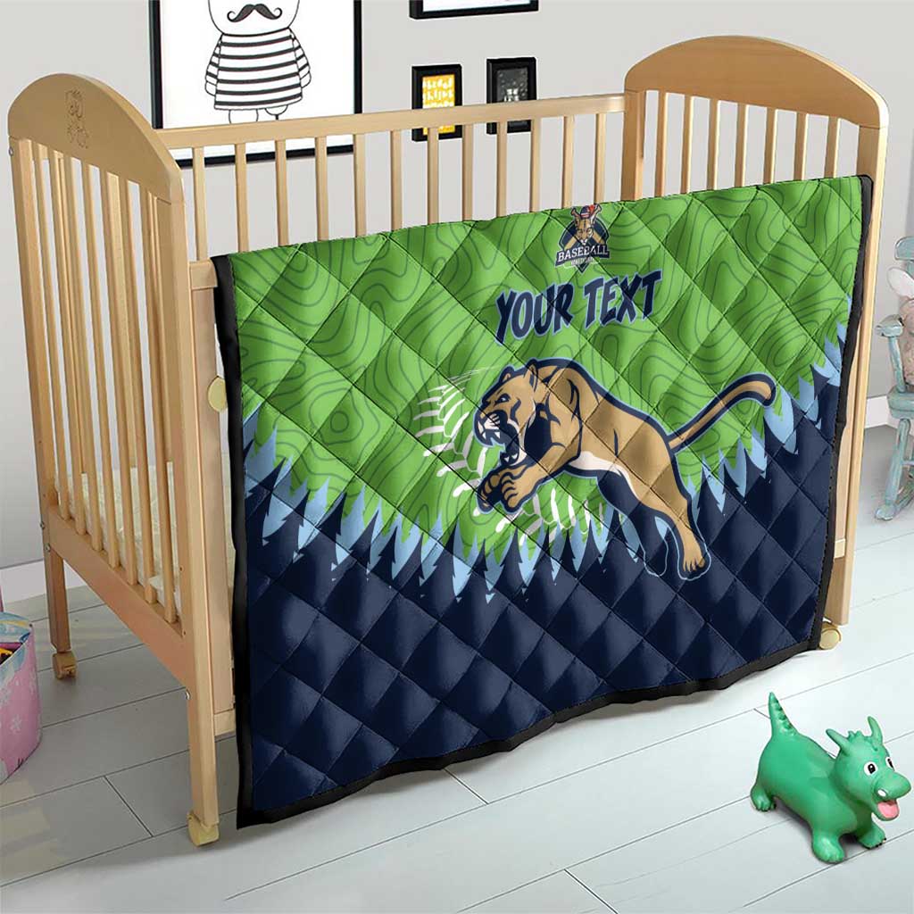 Kane County 2025 Baseball Custom Quilt Cougar Fight Cougar Win